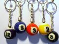 12 Pool ball keyrings Part No.636